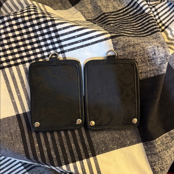 THIRTY-ONE LUGGAGE TAGS IN BLACK PARISIAN JACQUARD - Picture 5 of 8